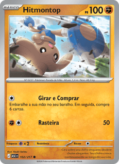Hitmontop — carta 102 de Heróis Excelsos