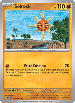 Solrock — carta 106 de Heróis Excelsos