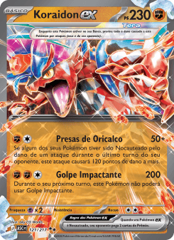 Koraidon ex — carta 121 de Heróis Excelsos