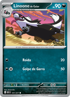 Linoone de Galar — carta 131 de Heróis Excelsos