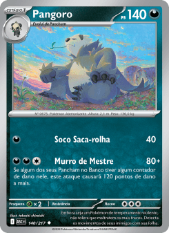 Pangoro — carta 140 de Heróis Excelsos