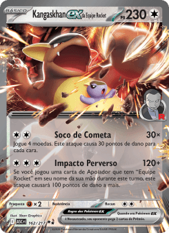 Kangaskhan ex da Equipe Rocket — carta 162 de Heróis Excelsos