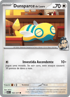 Dunsparce do Lauro — carta 163 de Heróis Excelsos