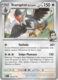 Staraptor do Lauro — carta 170 de Heróis Excelsos