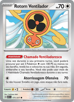 Rotom Ventilador — carta 171 de Heróis Excelsos