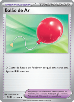 Balão de Ar — carta 181 de Heróis Excelsos