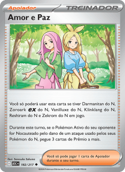 Amor e Paz — carta 182 de Heróis Excelsos