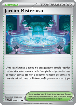 Jardim Misterioso — carta 194 de Heróis Excelsos
