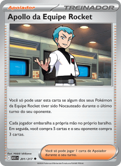 Apollo da Equipe Rocket — carta 201 de Heróis Excelsos