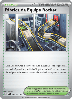 Fábrica da Equipe Rocket — carta 203 de Heróis Excelsos