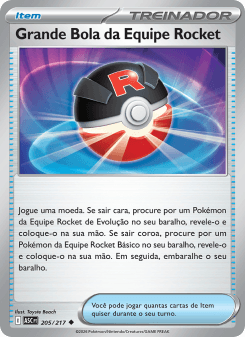 Grande Bola da Equipe Rocket — carta 205 de Heróis Excelsos