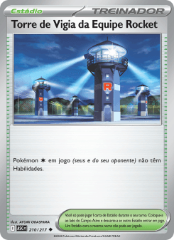 Torre de Vigia da Equipe Rocket — carta 210 de Heróis Excelsos