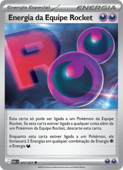 Energia da Equipe Rocket — carta 217 de Heróis Excelsos