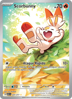 Scorbunny — carta 225 de Heróis Excelsos