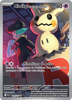 Mimikyu da Equipe Rocket — carta 238 de Heróis Excelsos