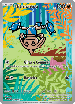 Hitmontop — carta 240 de Heróis Excelsos