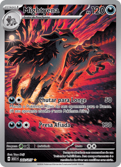 Mightyena — carta 243 de Heróis Excelsos