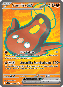 Stunfisk ex — carta 252 de Heróis Excelsos