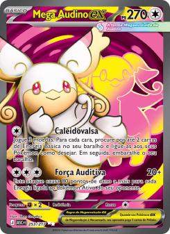 Mega Audino ex — carta 253 de Heróis Excelsos