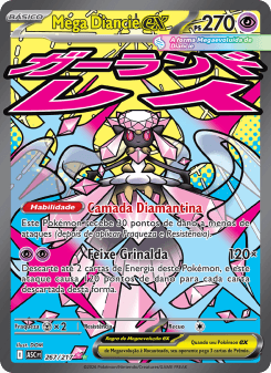 Mega Diancie ex — carta 267 de Heróis Excelsos