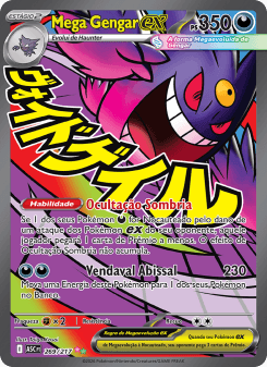 Mega Gengar ex — carta 269 de Heróis Excelsos