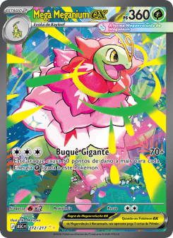 Mega Meganium ex — carta 272 de Heróis Excelsos