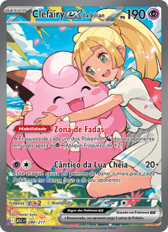 Clefairy ex da Lílian — carta 280 de Heróis Excelsos