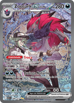 Zoroark ex do N — carta 286 de Heróis Excelsos