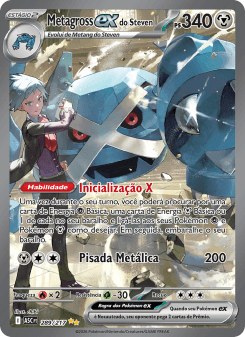 Metagross ex do Steven — carta 289 de Heróis Excelsos