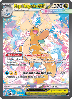 Mega Dragonite ex — carta 290 de Heróis Excelsos