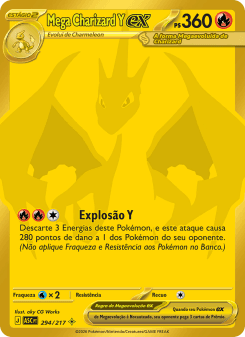 Mega Charizard Y ex — carta 294 de Heróis Excelsos
