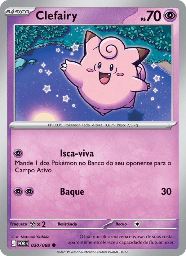 Clefairy, carta 030 da expansão Equilíbrio Perfeito
