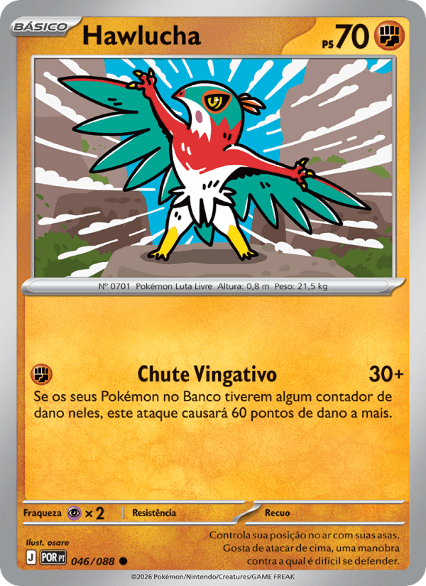 Hawlucha, carta 046 da expansão Equilíbrio Perfeito
