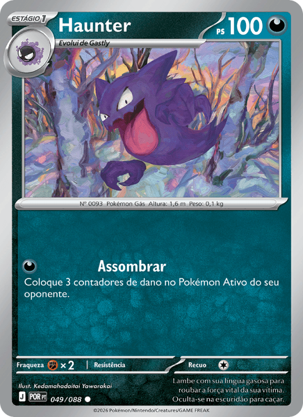 Haunter, carta 049 da expansão Equilíbrio Perfeito