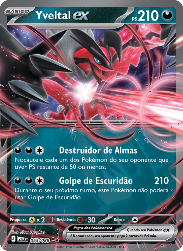 Yveltal ex, carta 053 da expansão Equilíbrio Perfeito