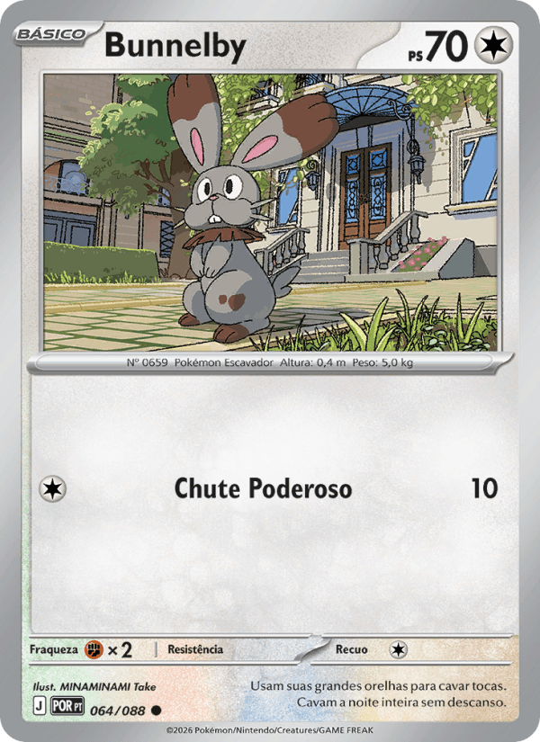 Bunnelby, carta 064 da expansão Equilíbrio Perfeito