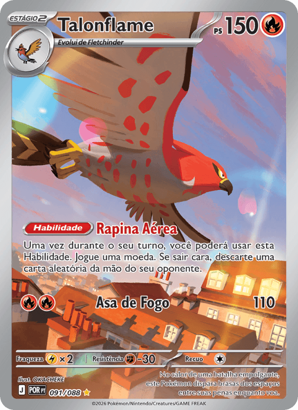 Talonflame, carta 091 da expansão Equilíbrio Perfeito