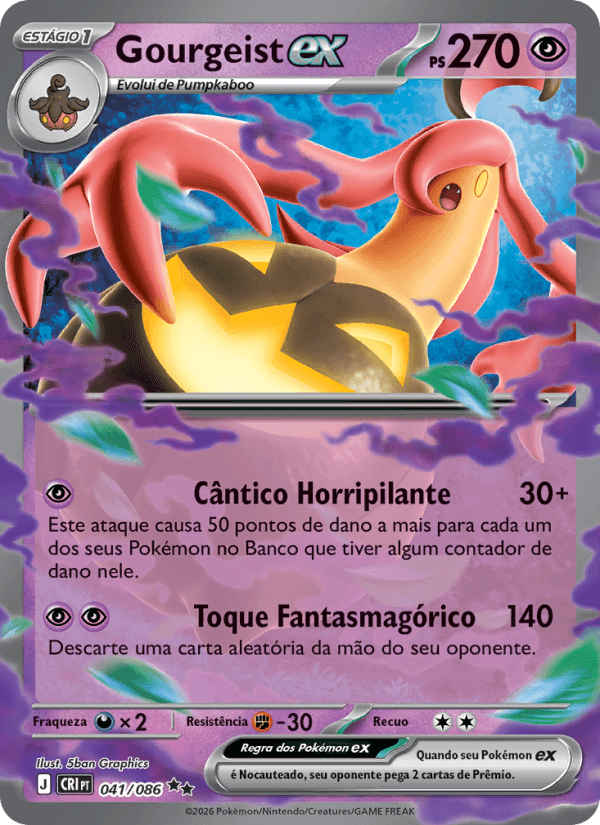 Gourgeist ex, carta 041 da expansão Caos Ascendente