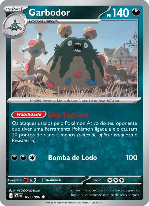 Garbodor, carta 057 da expansão Caos Ascendente