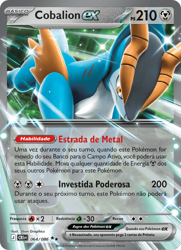 Cobalion ex, carta 064 da expansão Caos Ascendente