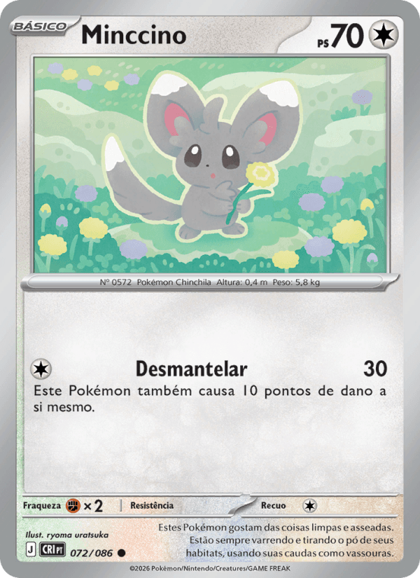 Minccino, carta 072 da expansão Caos Ascendente