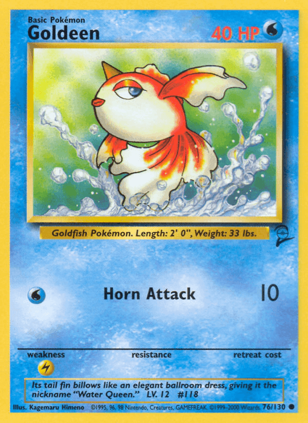 Goldeen, carta 76 da expansão Base Set 2