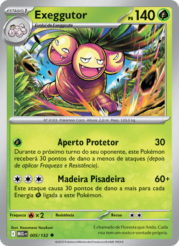 Exeggutor, carta 005 da expansão Mega Evolução