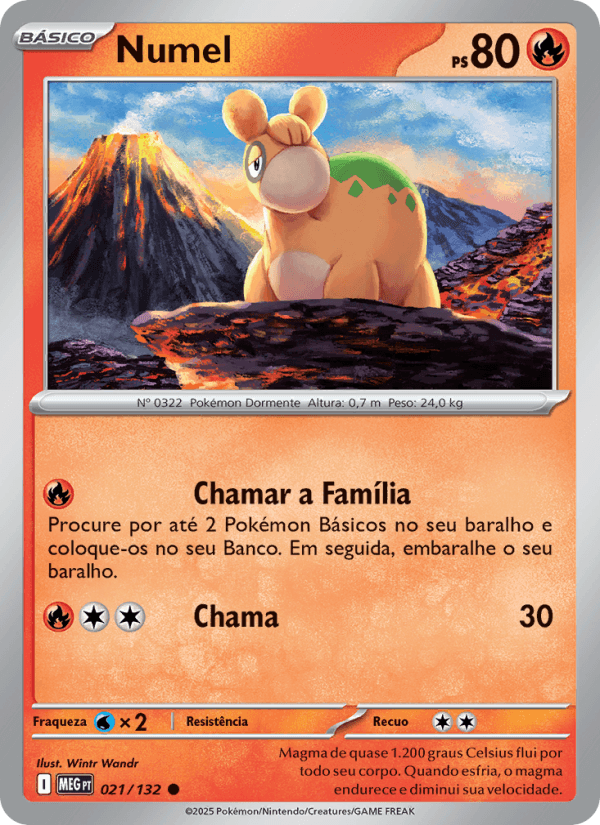 Numel, carta 021 da expansão Mega Evolução
