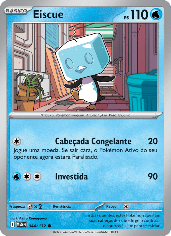 Eiscue, carta 044 da expansão Mega Evolução