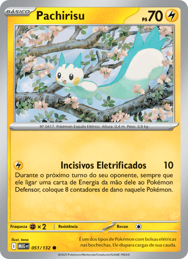 Pachirisu, carta 051 da expansão Mega Evolução