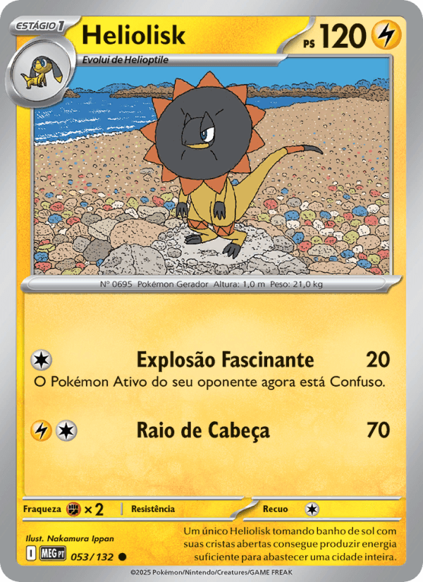 Heliolisk, carta 053 da expansão Mega Evolução
