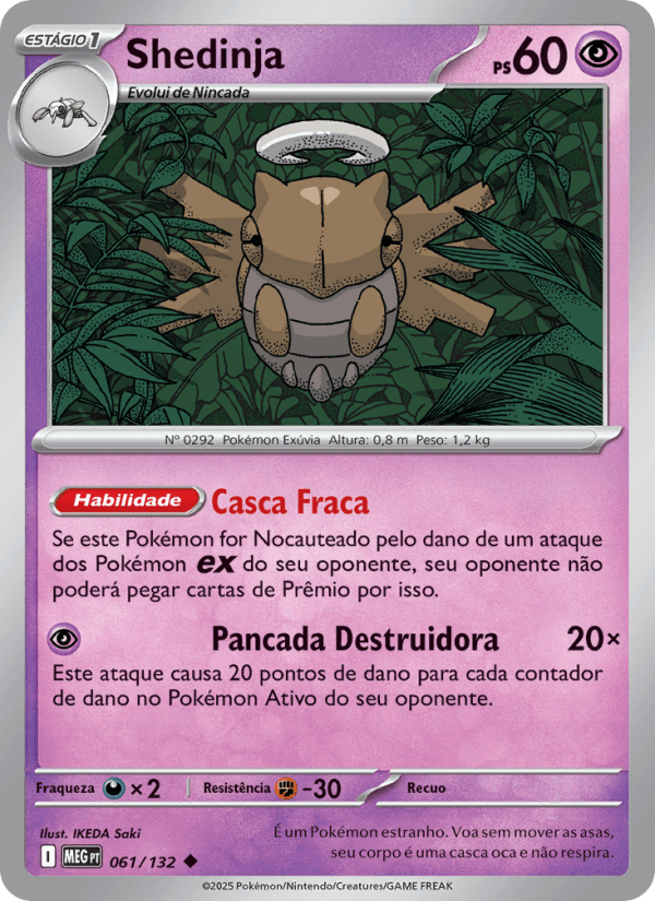 Shedinja, carta 061 da expansão Mega Evolução