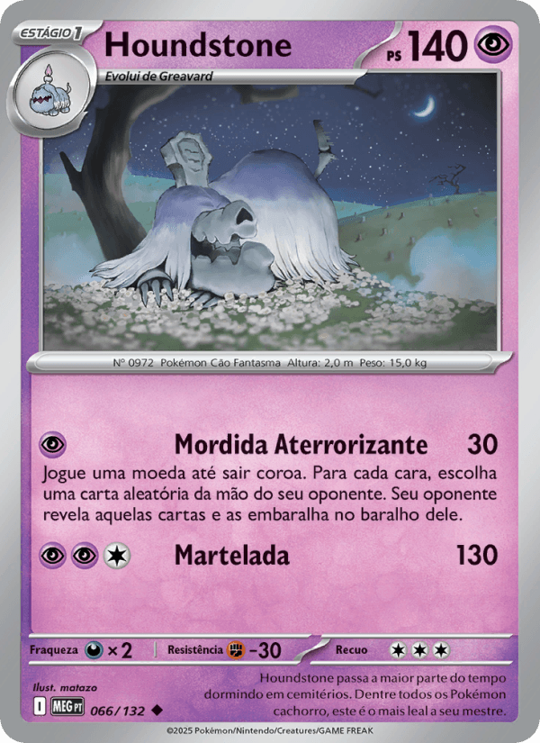 Houndstone, carta 066 da expansão Mega Evolução