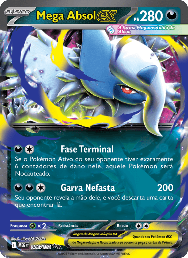 Mega Absol ex, carta 086 da expansão Mega Evolução